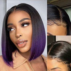 Human Hair Brazilian Bob Lace Front Wig